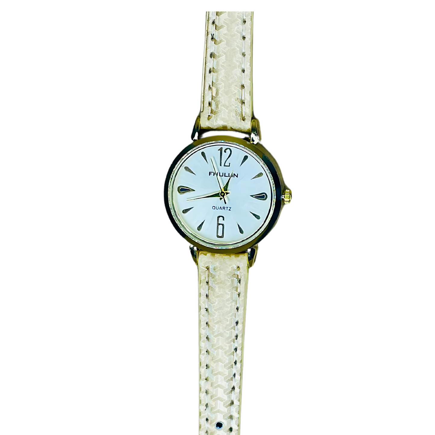 ladies watch with leather strap